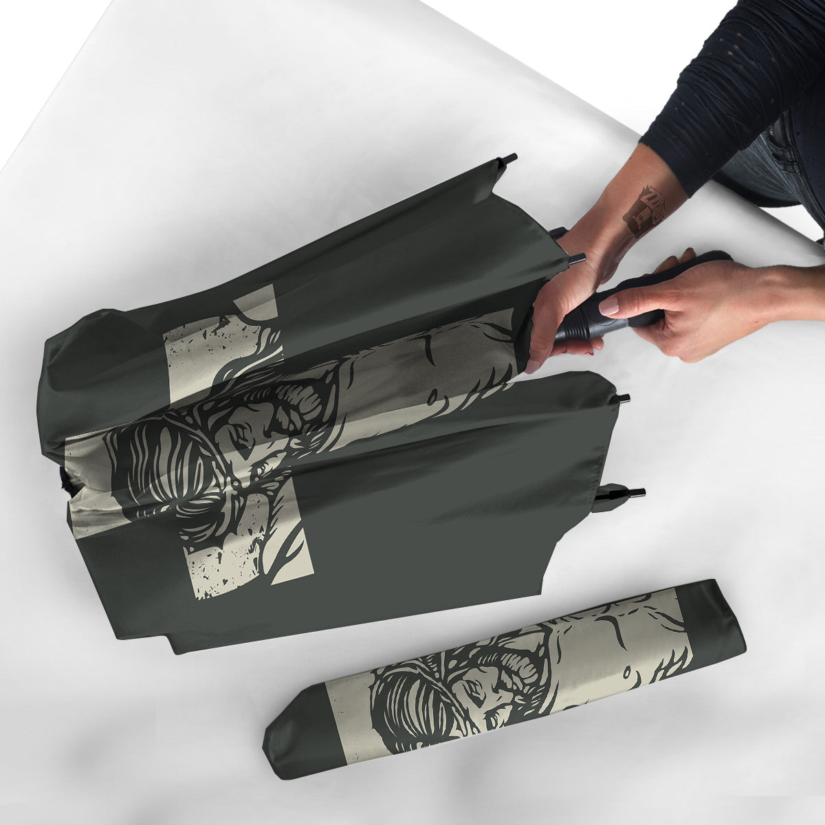 Jesus Christ Crucifixion Print Umbrella-grizzshop