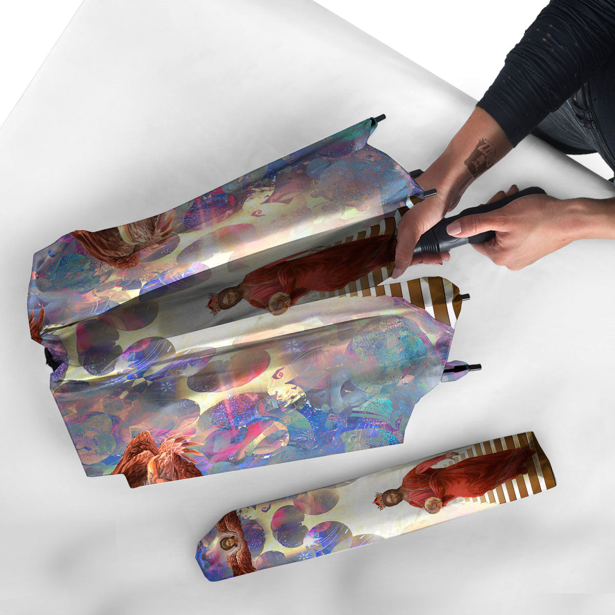 Jesus Christ From Heaven Print Umbrella-grizzshop