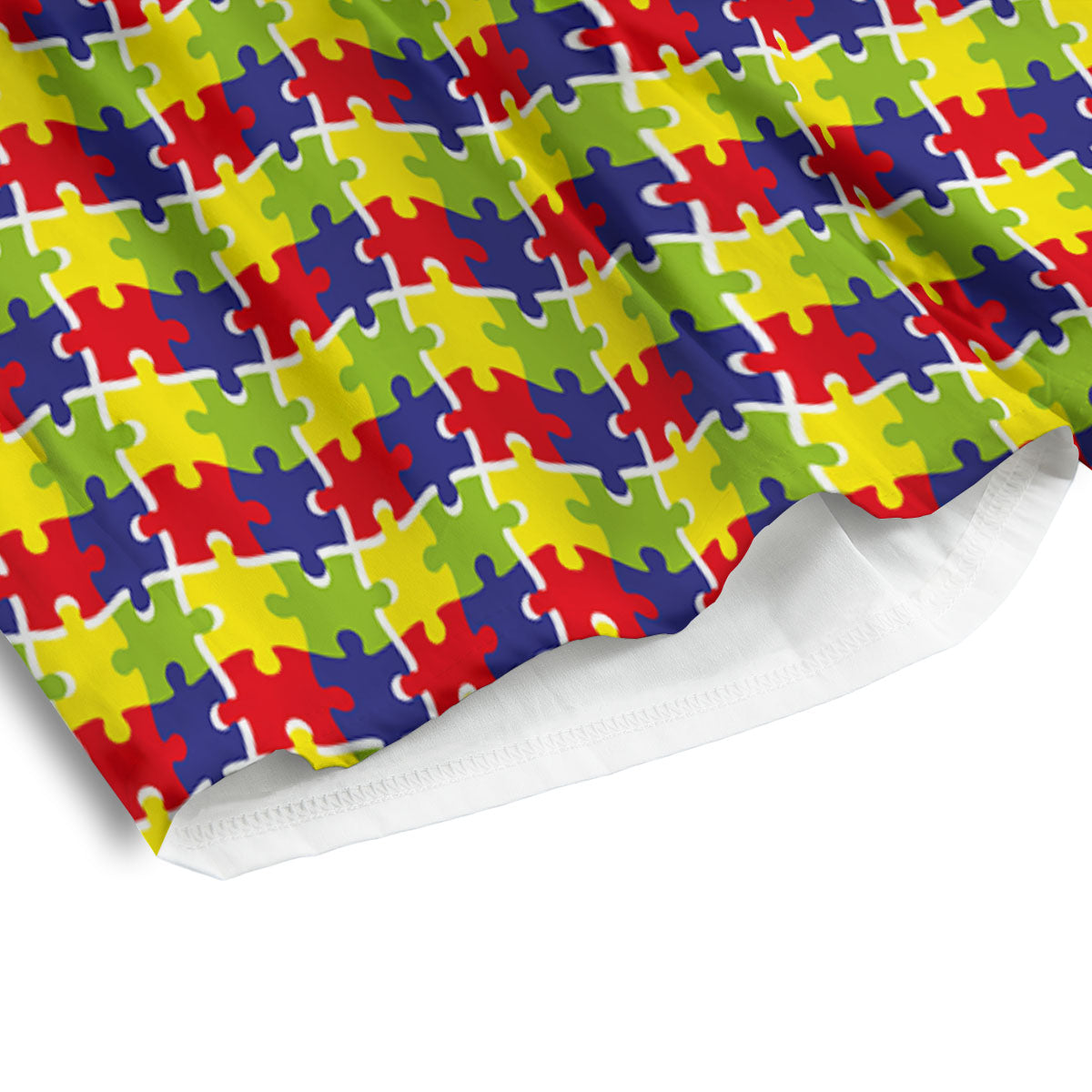 Jigsaw Autism Awareness Print Men's Athletic Shorts