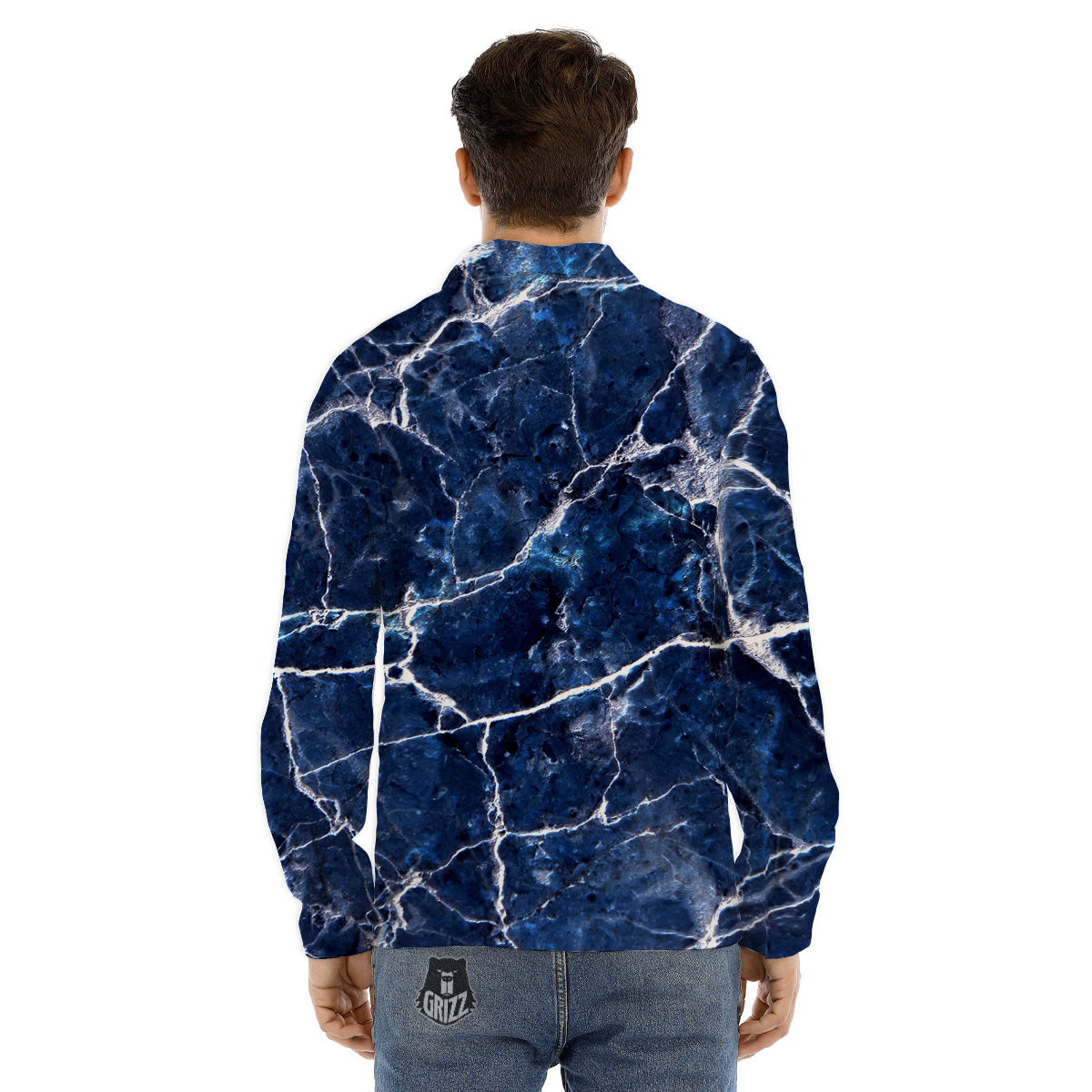 Jigsaw Autism Awareness Print Men's Dress Shirts-grizzshop