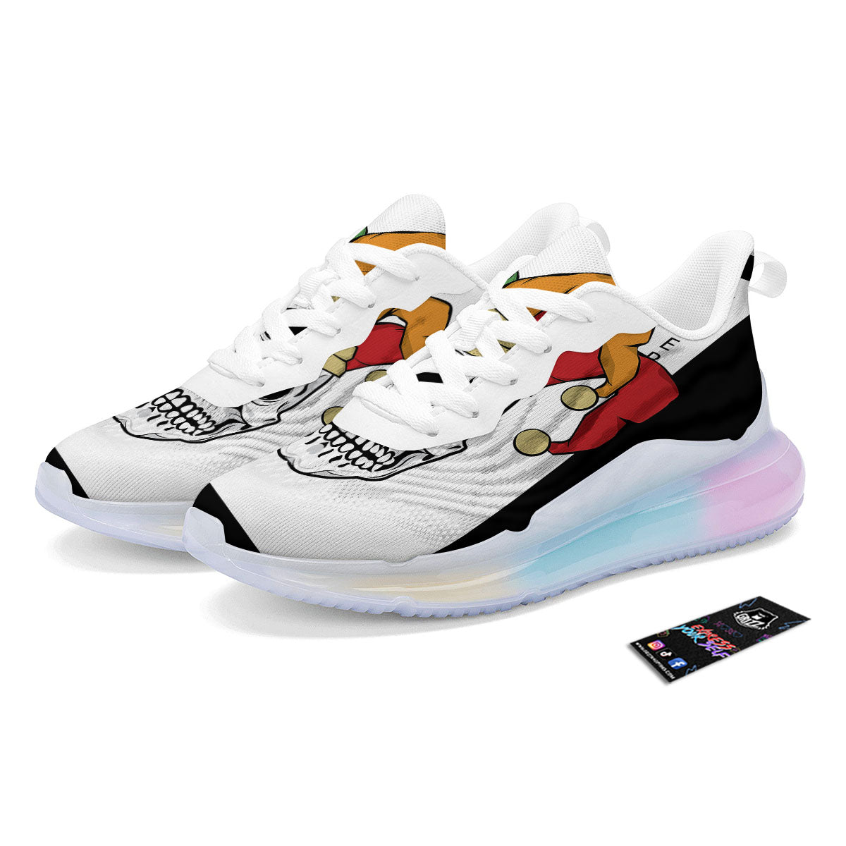 Joker Card Scary Print Running Sneakers-grizzshop