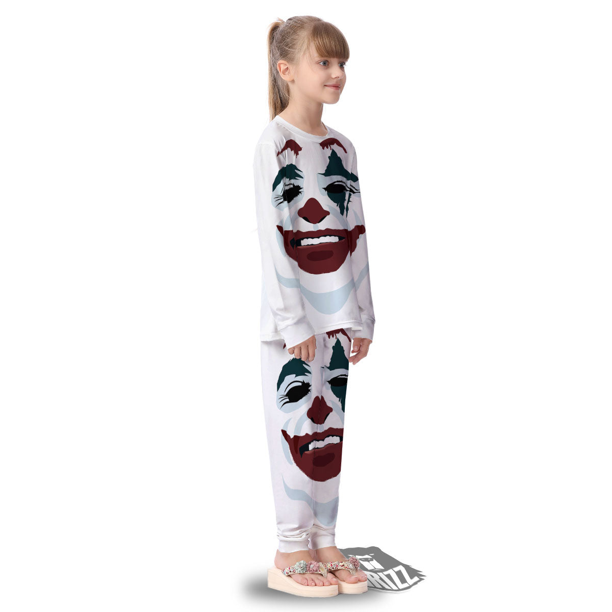 Joker Face Print Kid's Pajamas-grizzshop