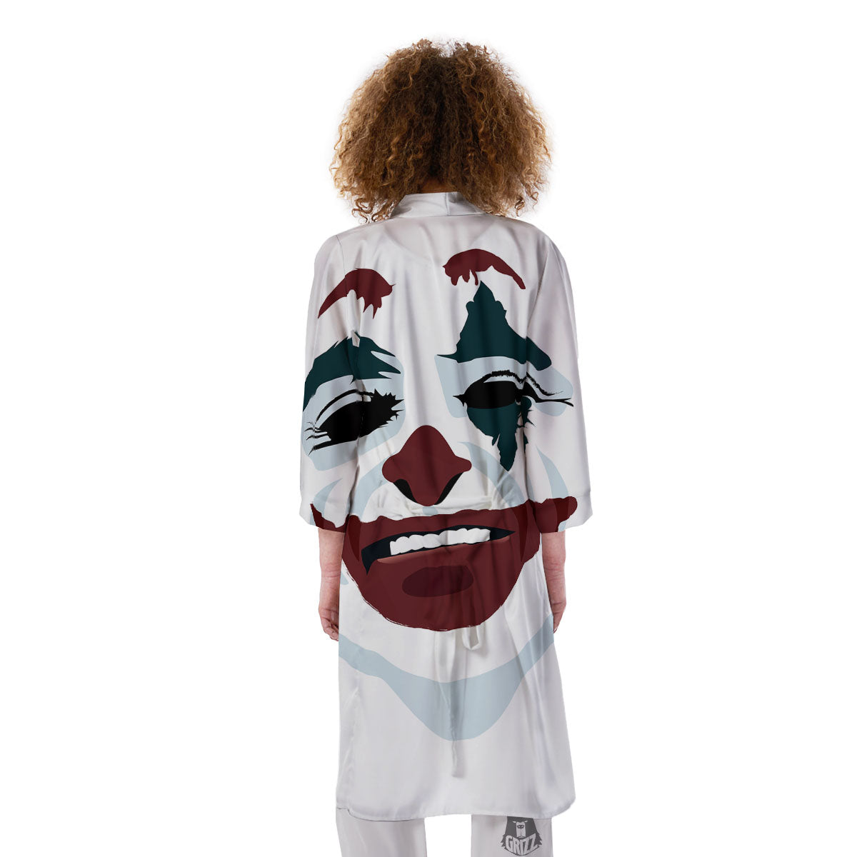 Joker Face Print Kimono-grizzshop