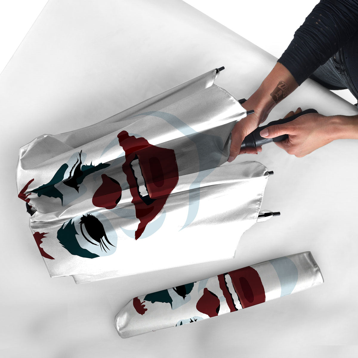 Joker Face Print Umbrella-grizzshop