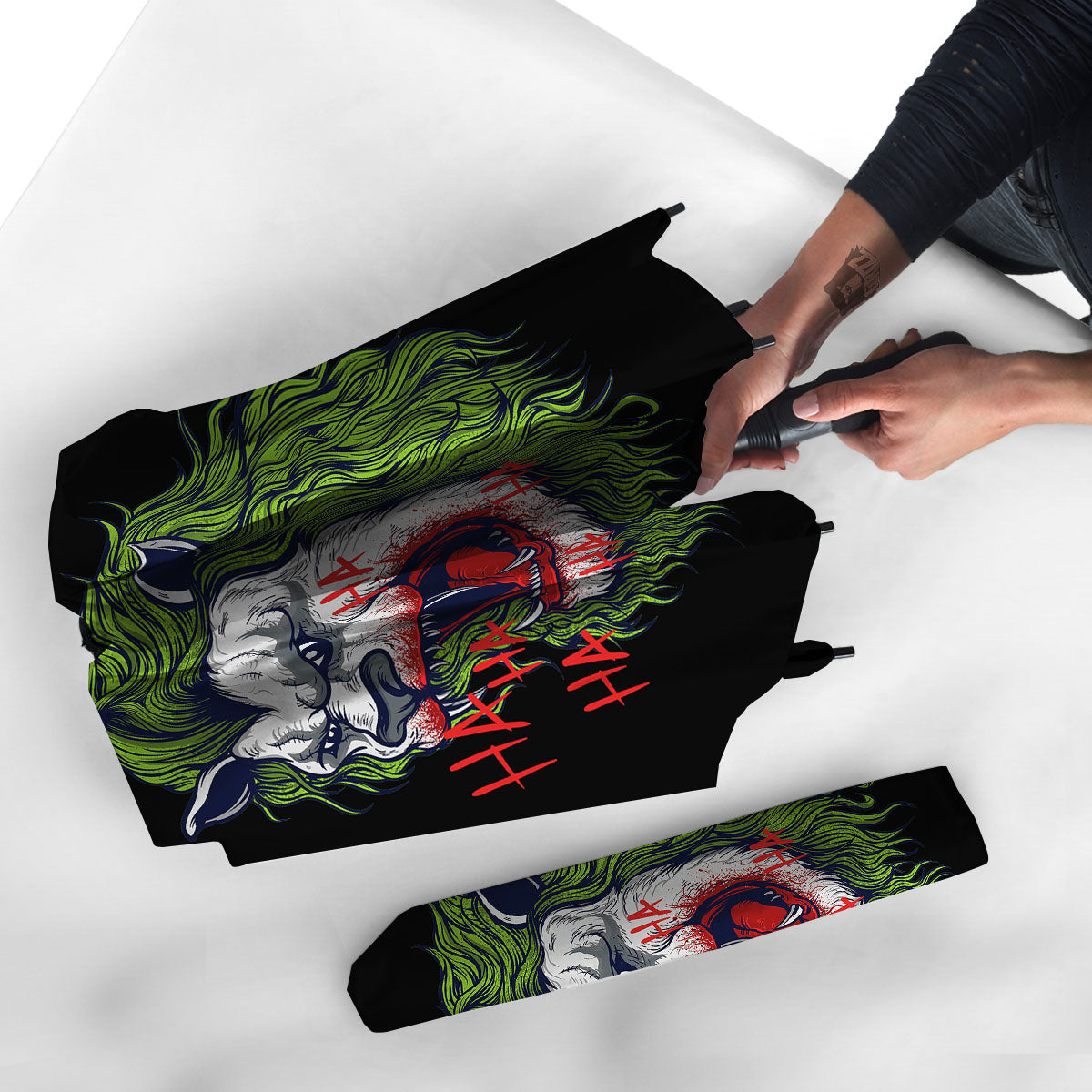 Joker Lion Print Umbrella-grizzshop