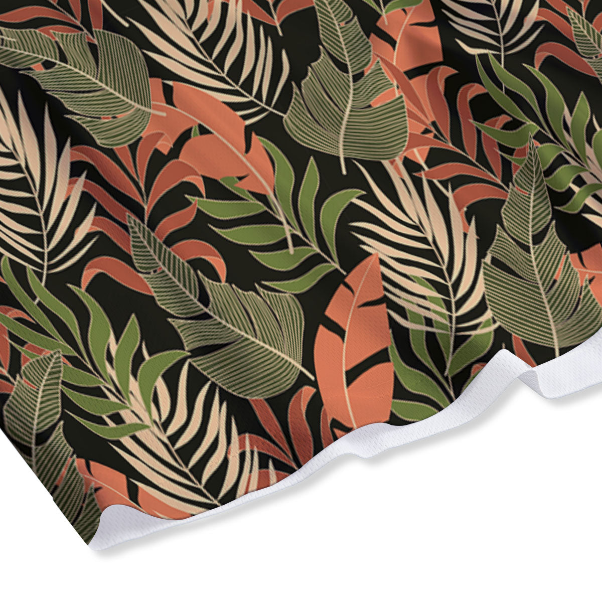 Jungle Hawaii Plants Tropical Print Pattern Mesh Shorts