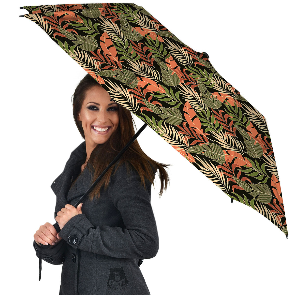 Jungle Hawaii Plants Tropical Print Pattern Umbrella-grizzshop