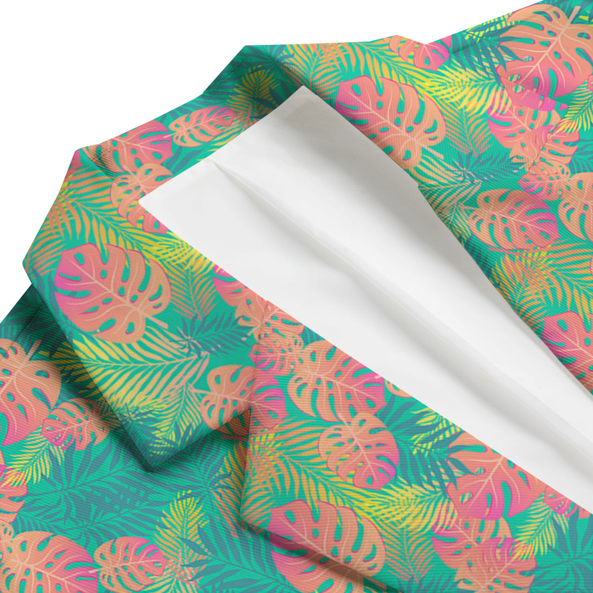Jungle Hawaiian Colorful Tropical Print Men's Blazer-grizzshop