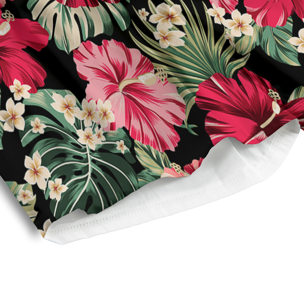 Jungle Hawaiian Tropical Print Pattern Men's Athletic Shorts