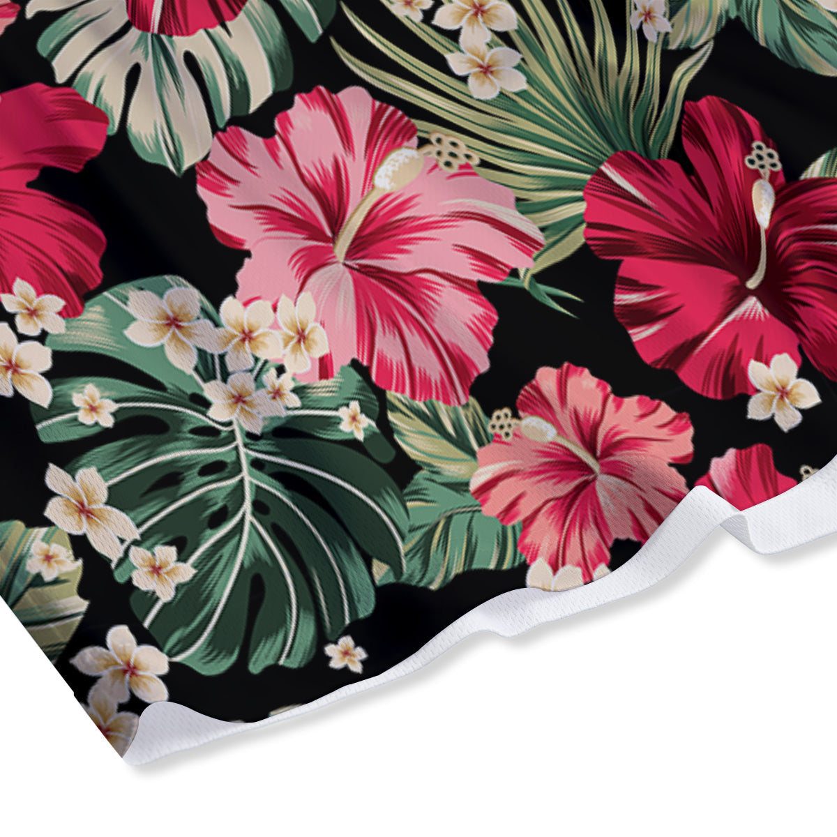 Jungle Hawaiian Tropical Print Pattern Mesh Shorts