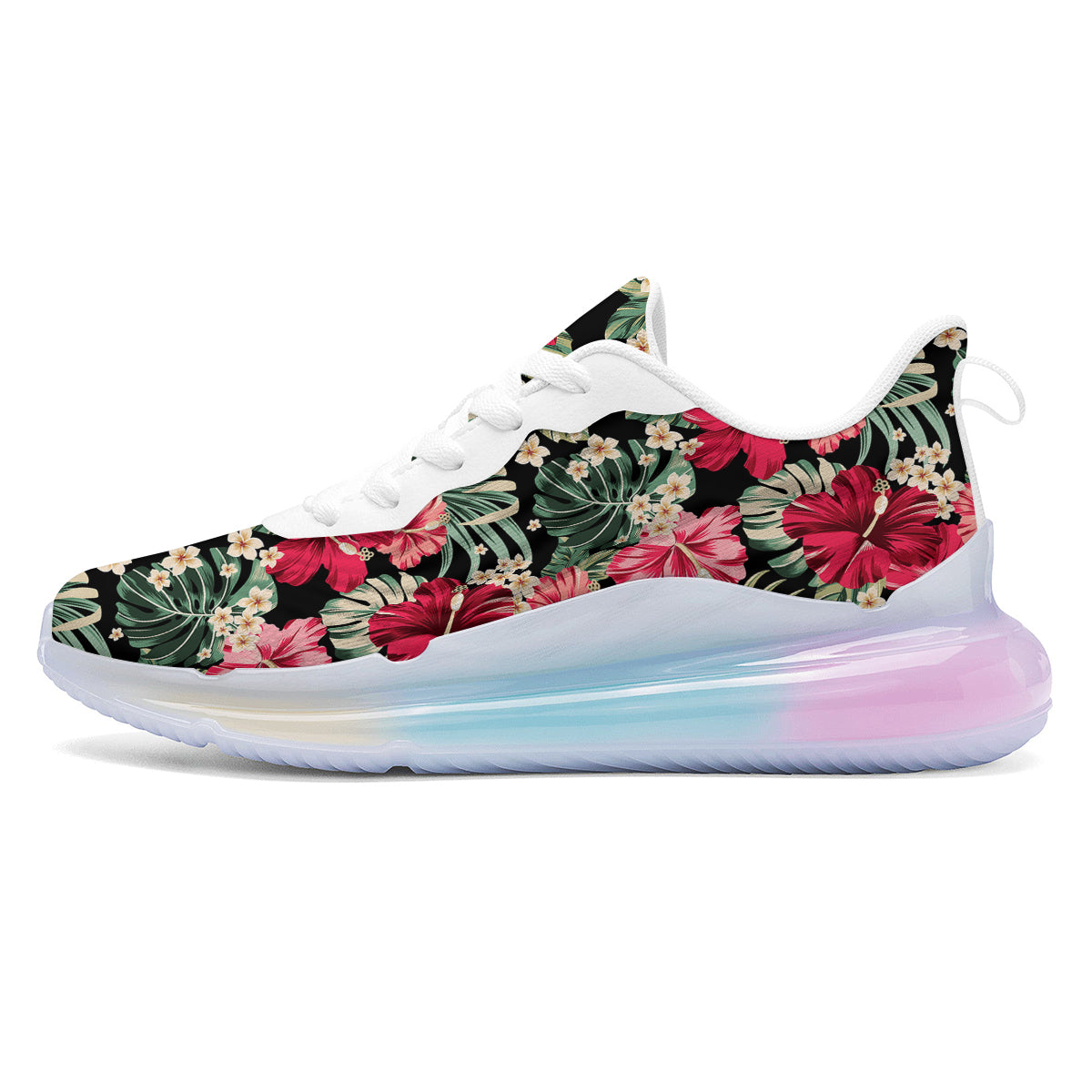 Jungle Hawaiian Tropical Print Pattern Running Sneakers-grizzshop