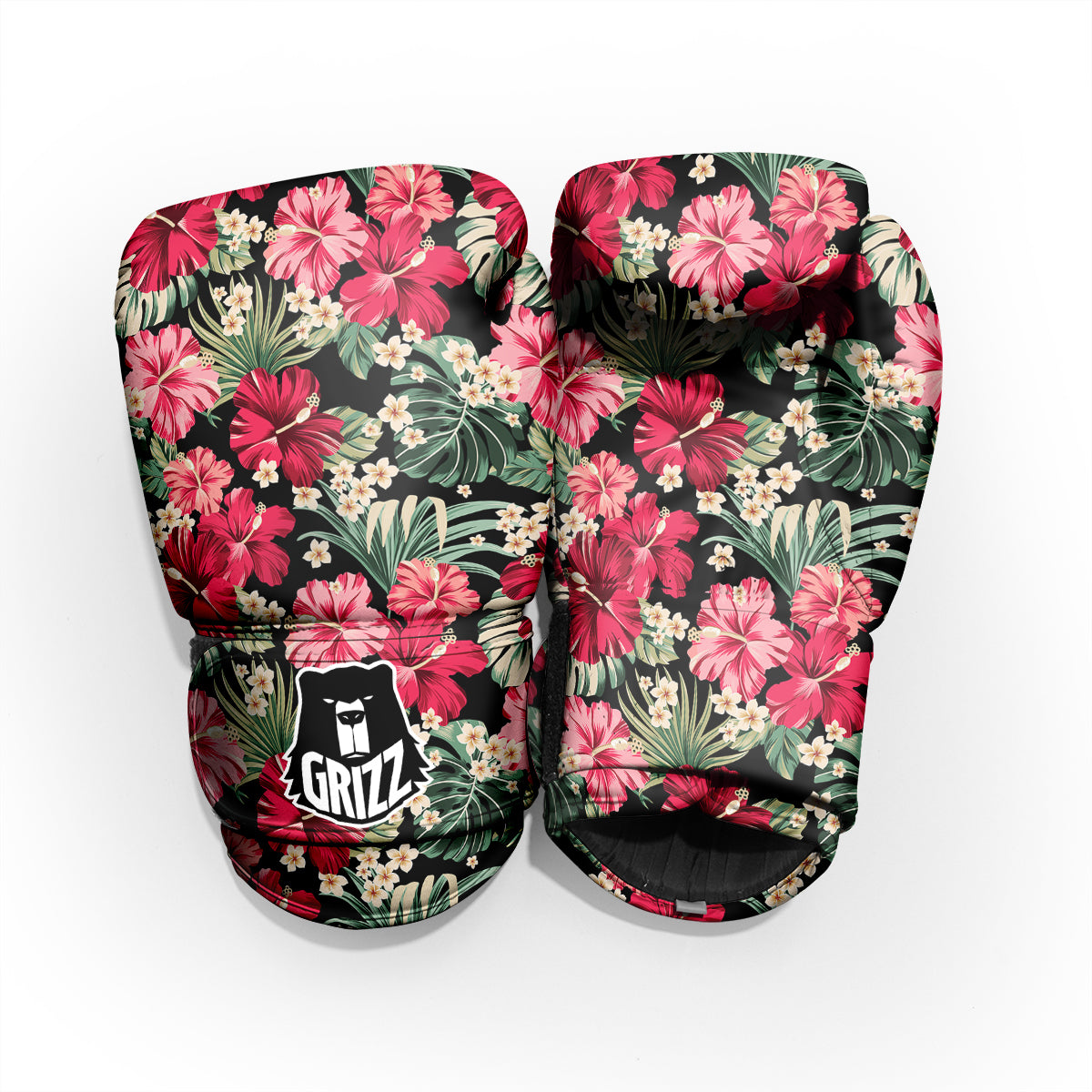 Jungle Hawaiian Tropical Print Pattern Sparring Gloves-grizzshop