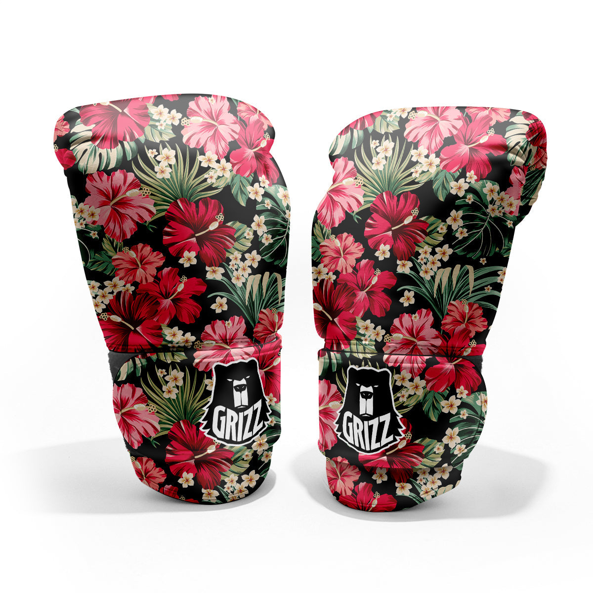 Jungle Hawaiian Tropical Print Pattern Sparring Gloves-grizzshop