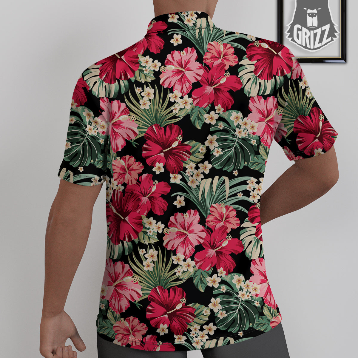 Jungle Hawaiian Tropical Print Pattern Untucked Shirts-grizzshop