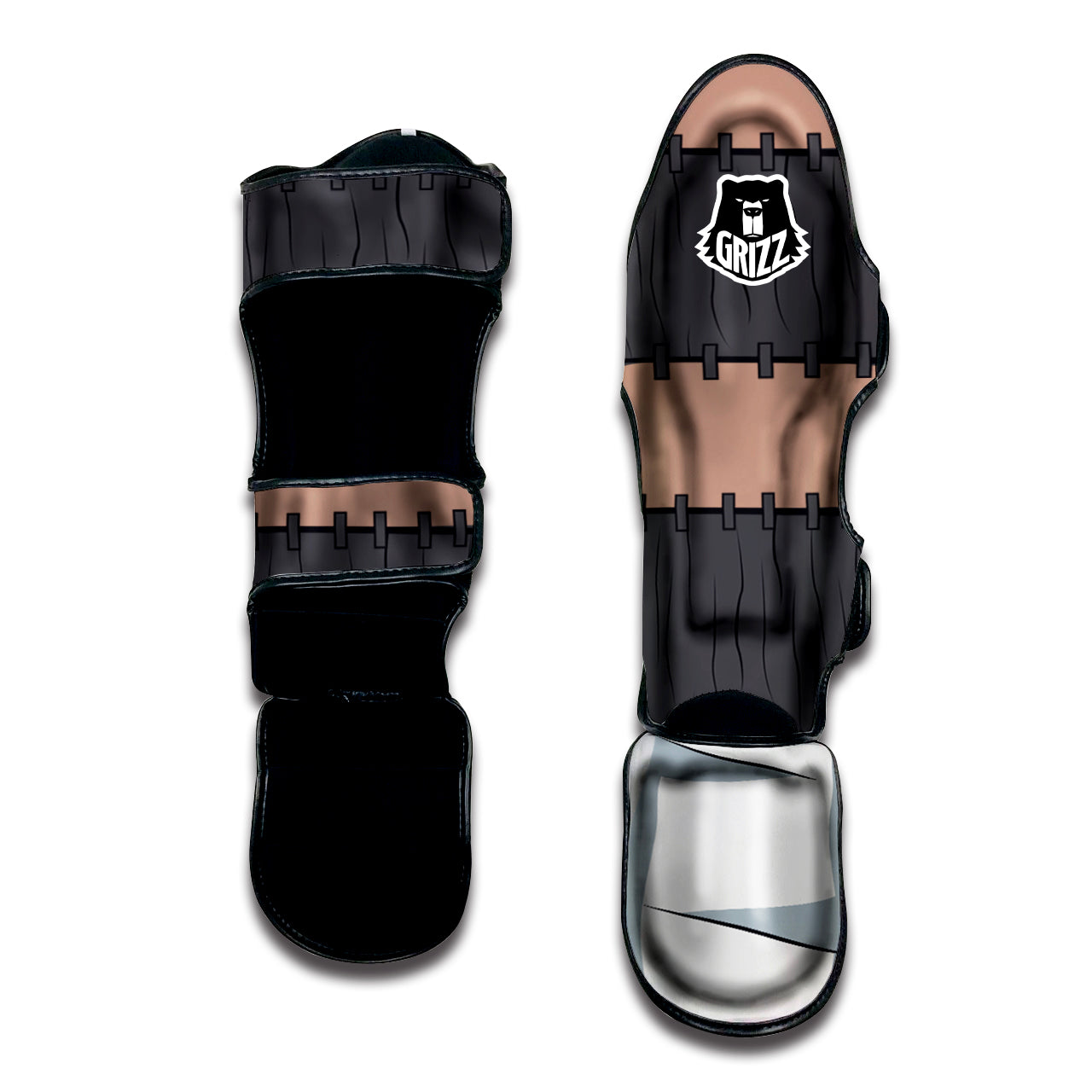 Kakuzu Akatsuki Muay Thai Shin Guards-grizzshop