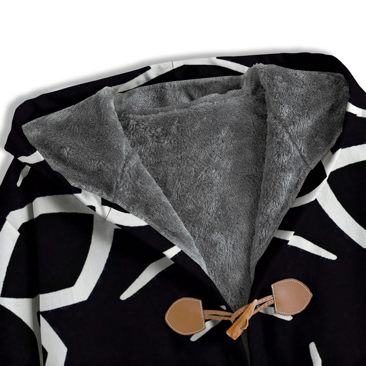 Kaleidoscope Black Print Men's Windbreaker Jacket-grizzshop