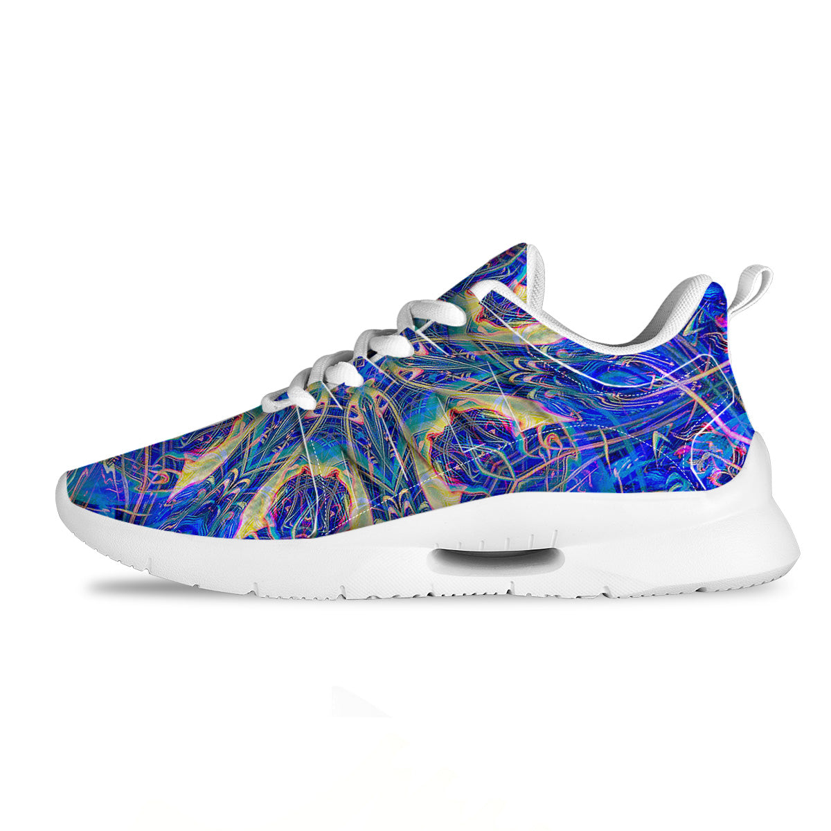 Kaleidoscope Blue Print Tennis Shoes-grizzshop