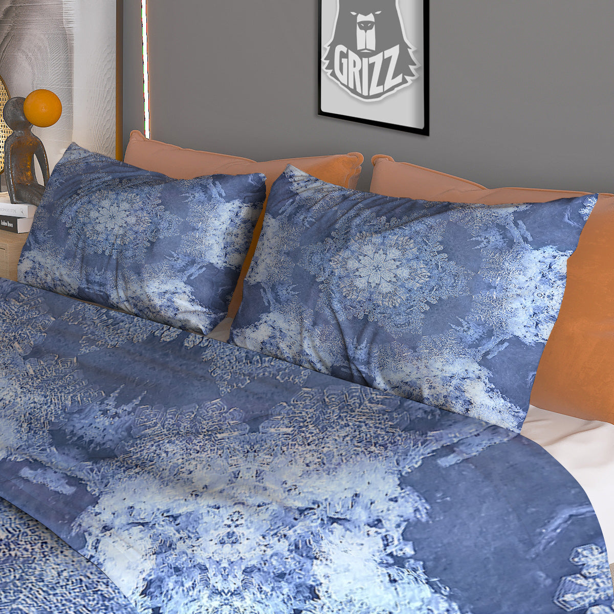 Horse Painting Dark Pink Print Duvet Cover Bedding Set