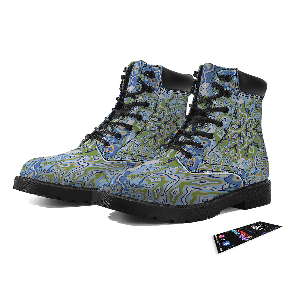 Kaleidoscope Boho Print Boots-grizzshop