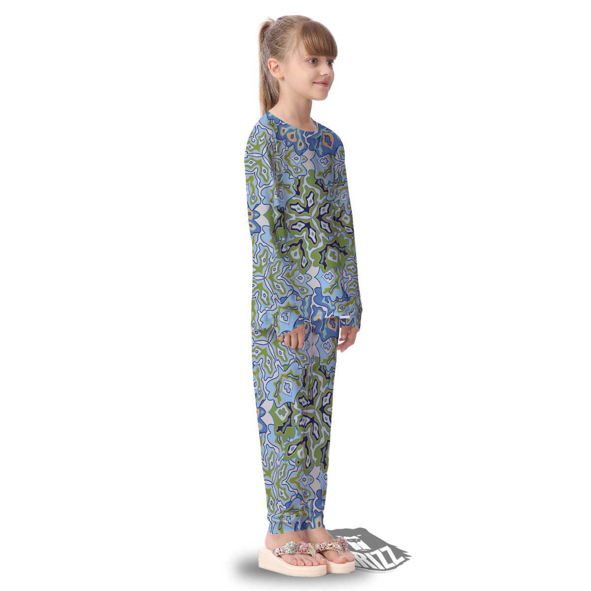 Kaleidoscope Boho Print Kid's Pajamas-grizzshop
