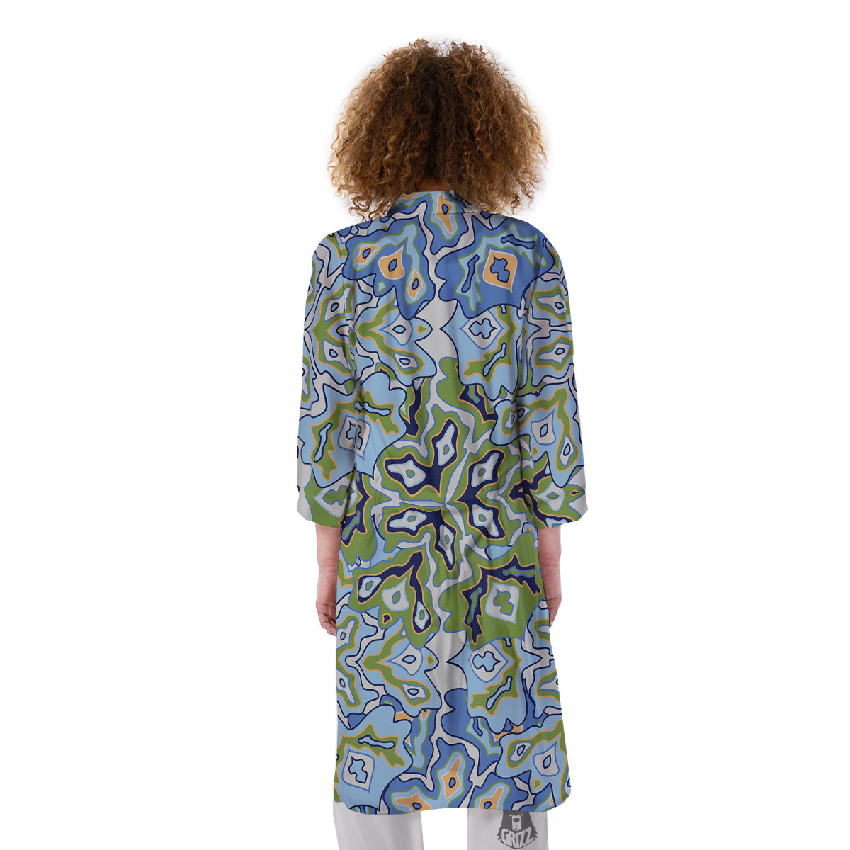 Kaleidoscope Boho Print Kimono-grizzshop