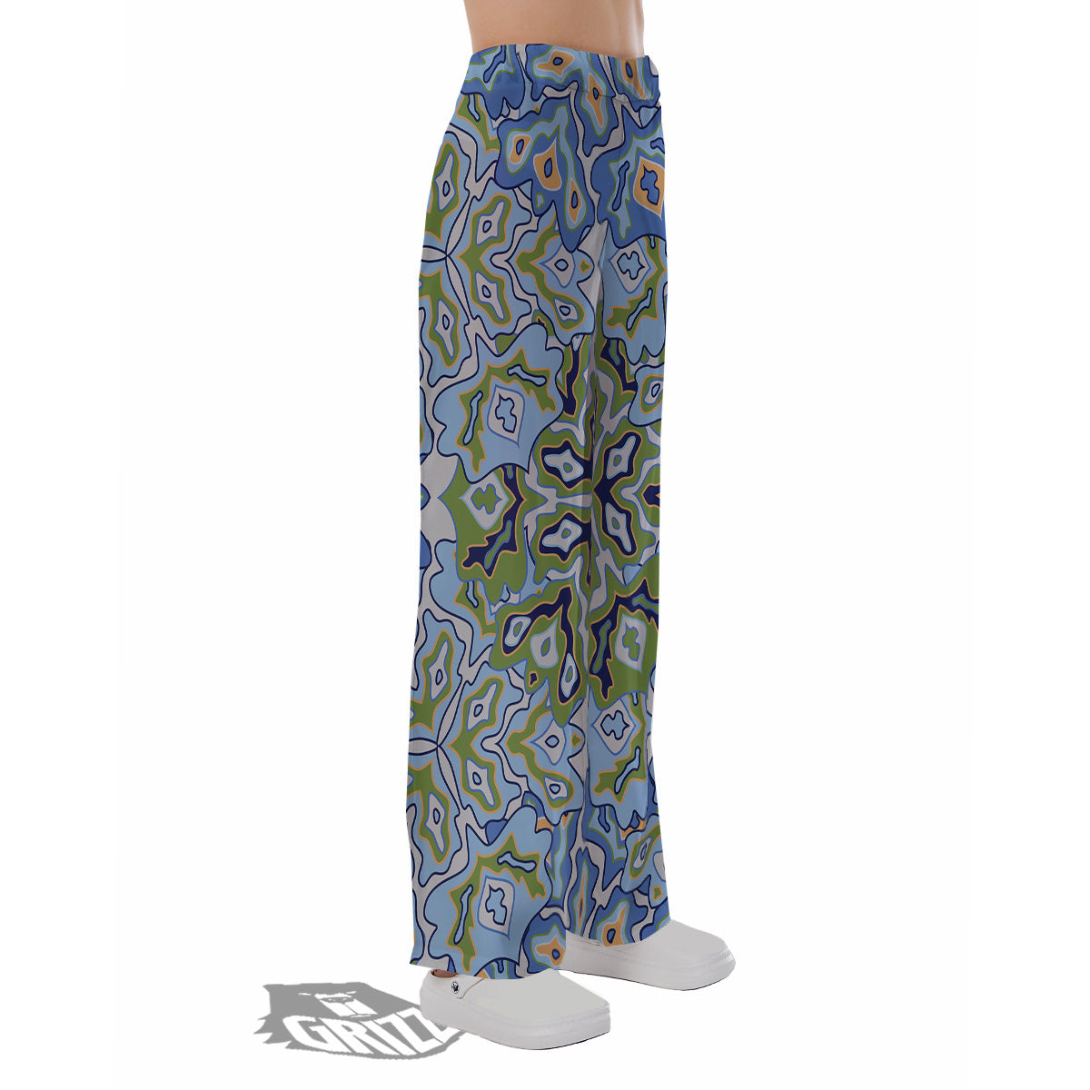 Kaleidoscope Boho Print Pajama Pants-grizzshop