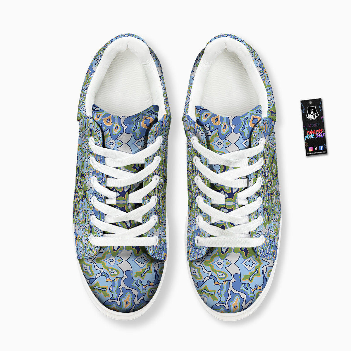 Kaleidoscope Boho Print Platform Shoes-grizzshop