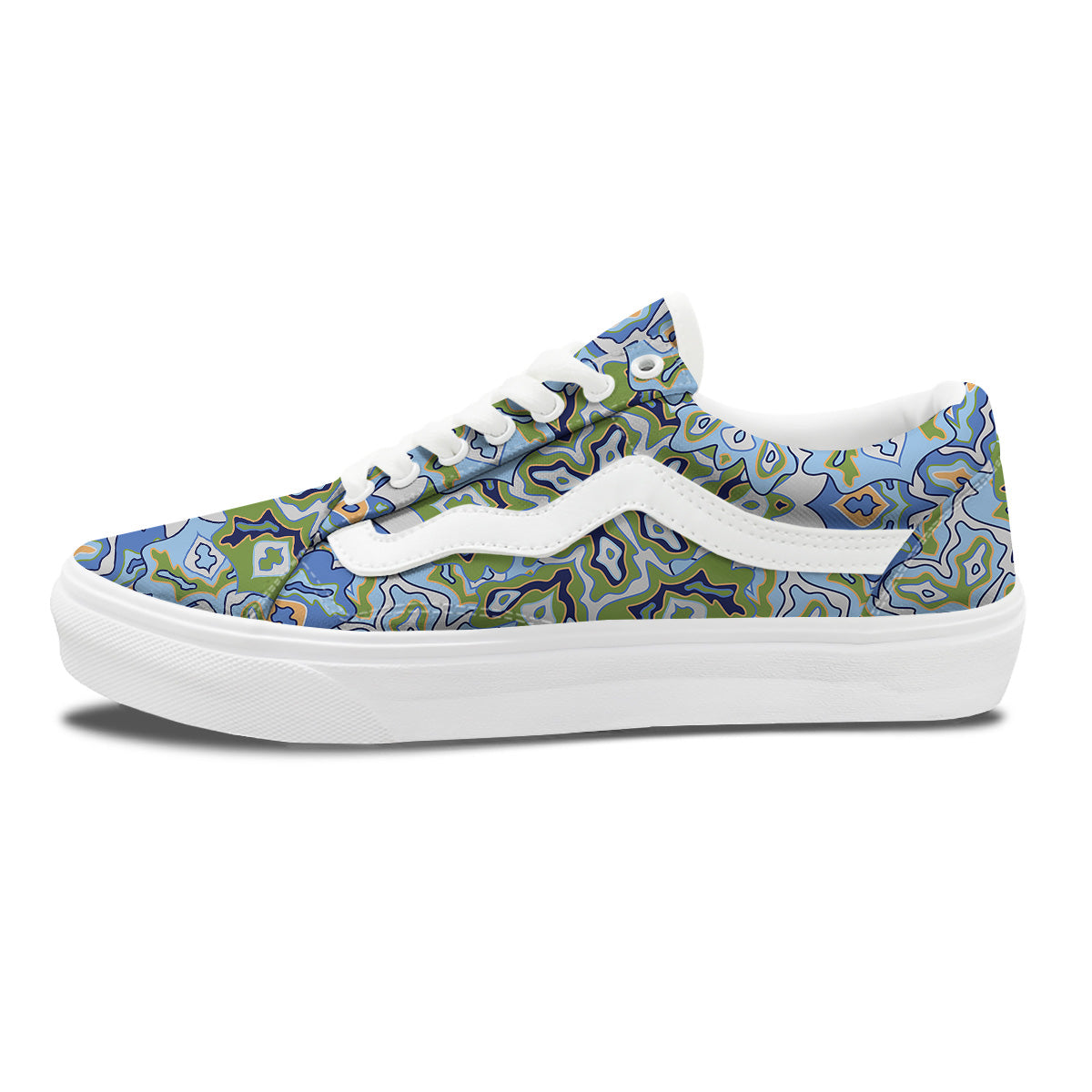 Kaleidoscope Boho Print Skate Shoes-grizzshop