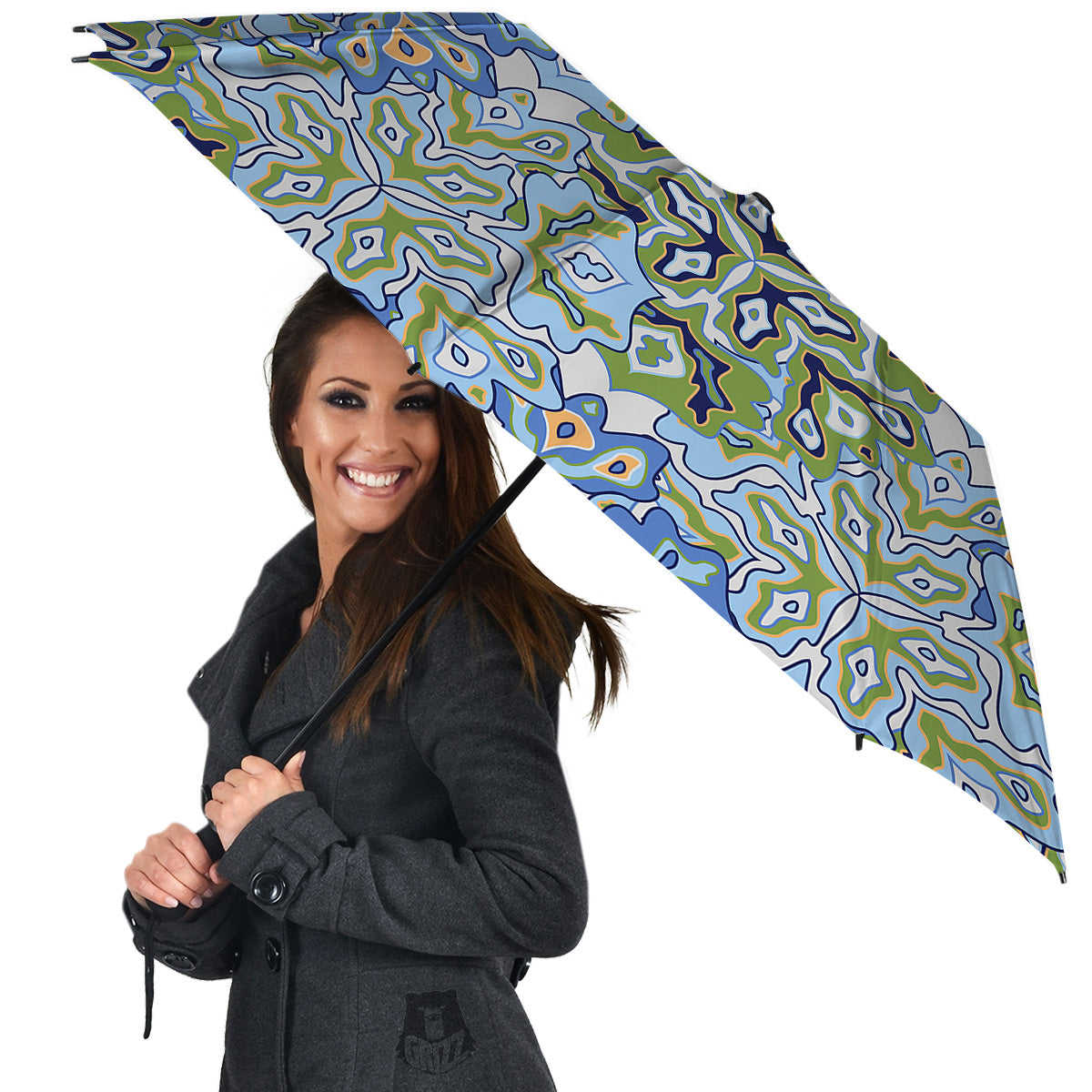 Kaleidoscope Boho Print Umbrella-grizzshop