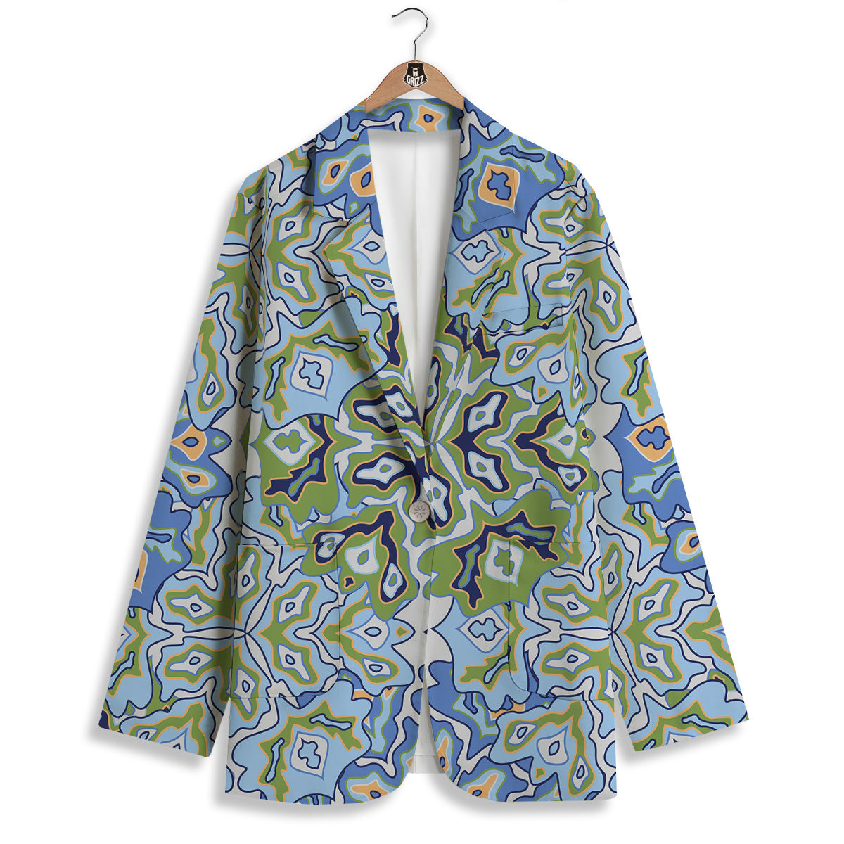 Kaleidoscope Boho Print Women's Blazer-grizzshop