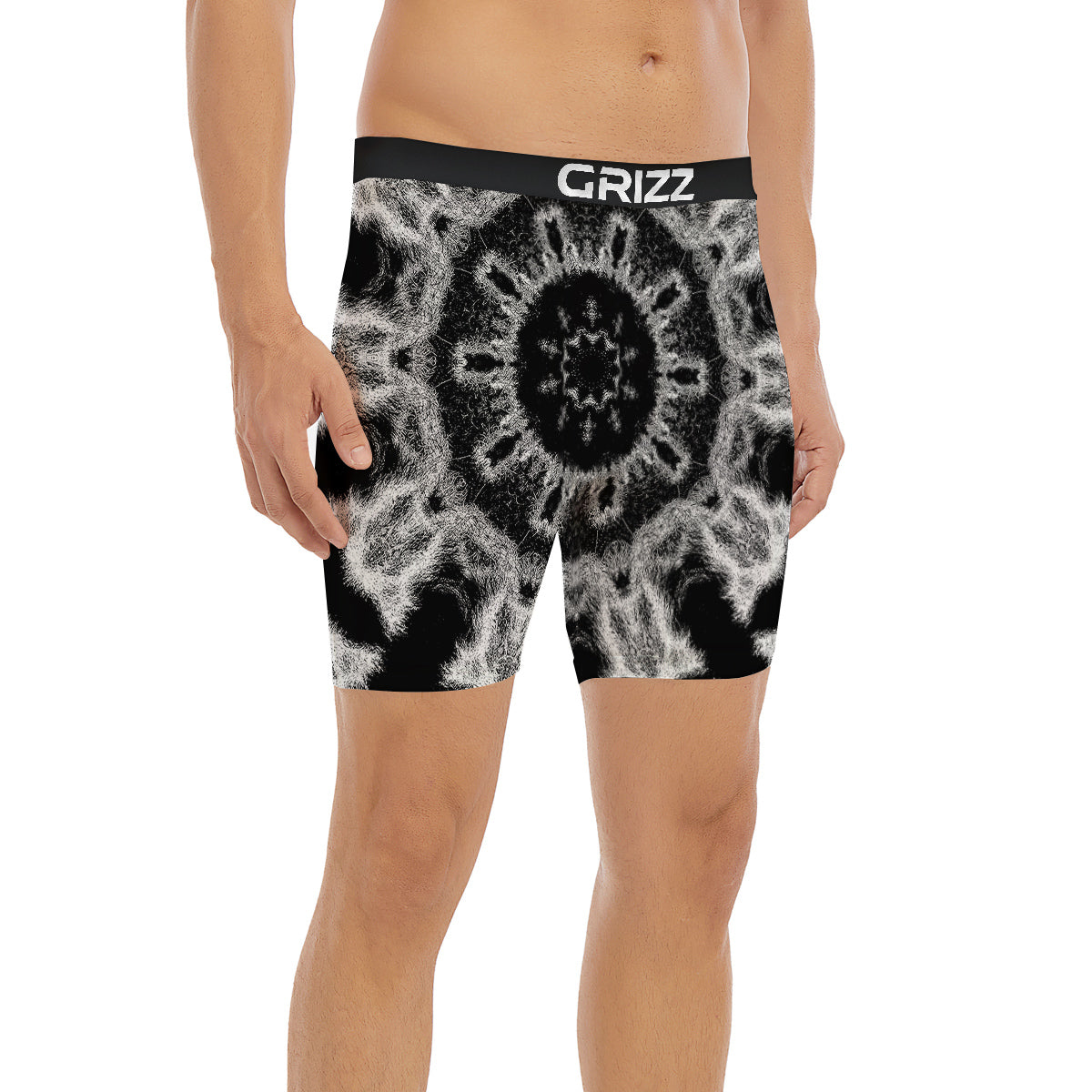 Kaleidoscope Cloud Dark Print Boxer Briefs-grizzshop