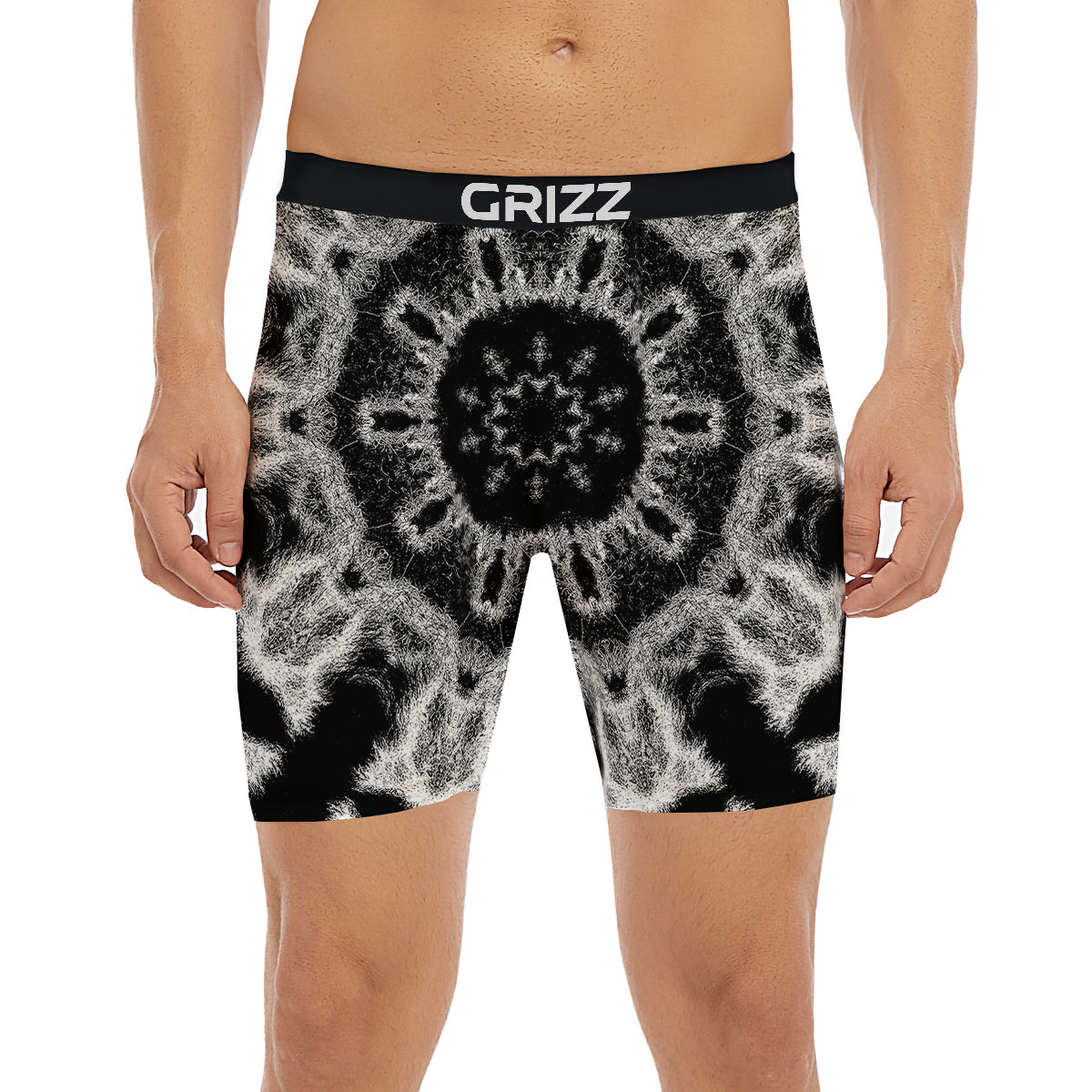 Kaleidoscope Cloud Dark Print Boxer Briefs-grizzshop