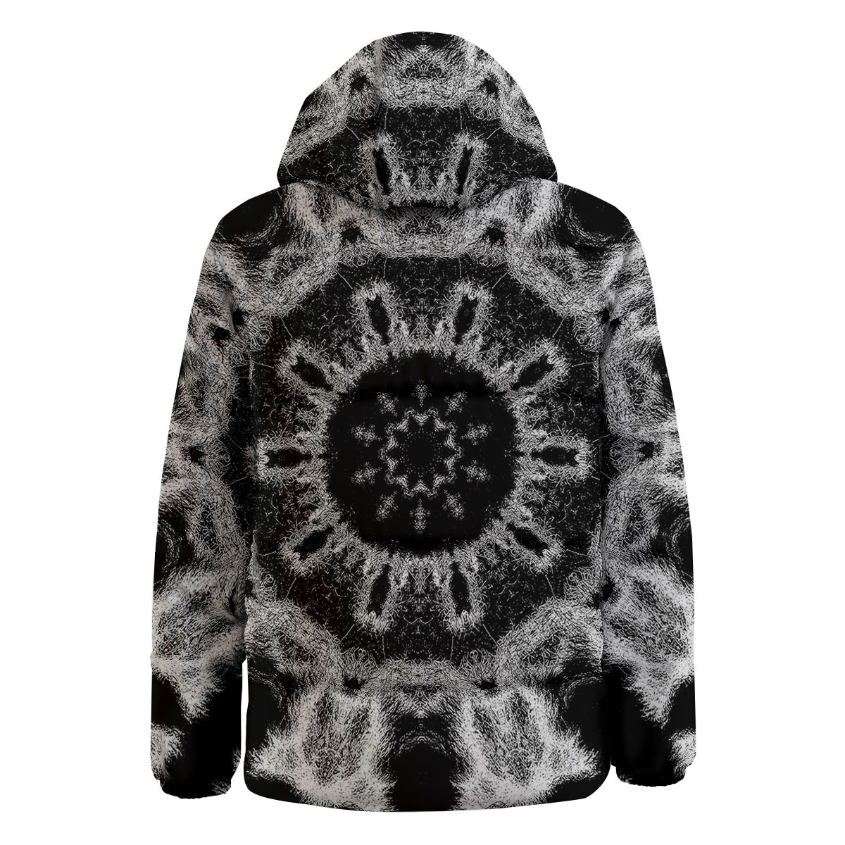Kaleidoscope Cloud Dark Print Down Jacket-grizzshop