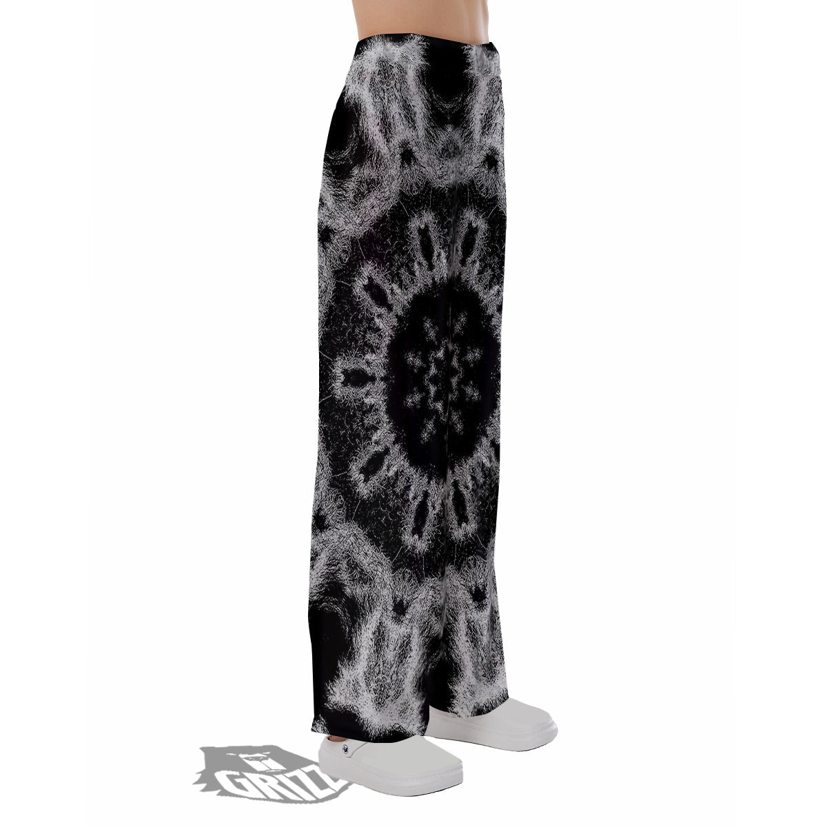 Kaleidoscope Cloud Dark Print Pajama Pants-grizzshop