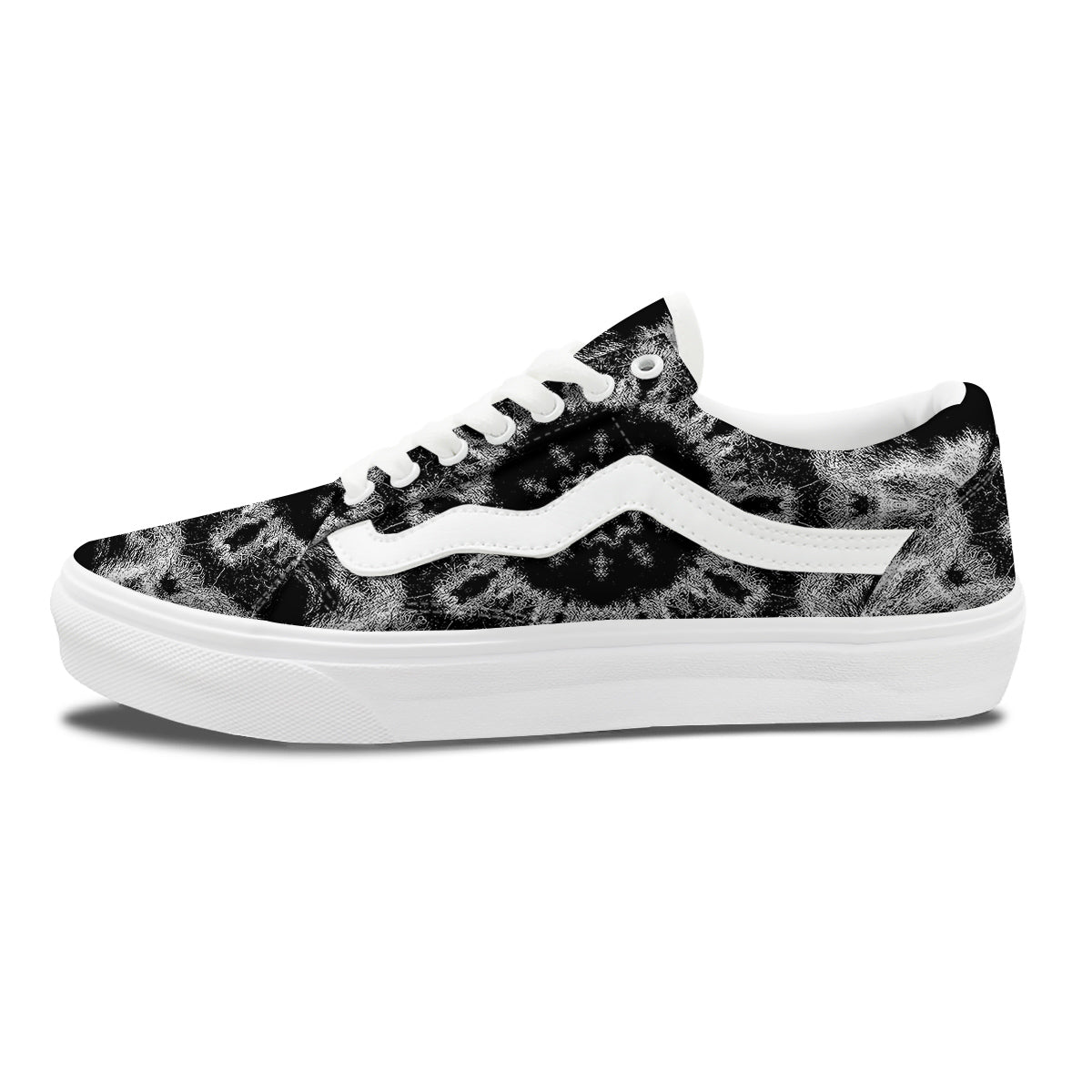 Kaleidoscope Cloud Dark Print Skate Shoes-grizzshop