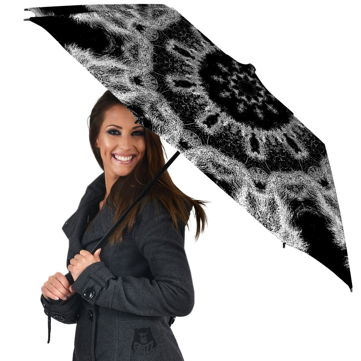 Kaleidoscope Cloud Dark Print Umbrella-grizzshop