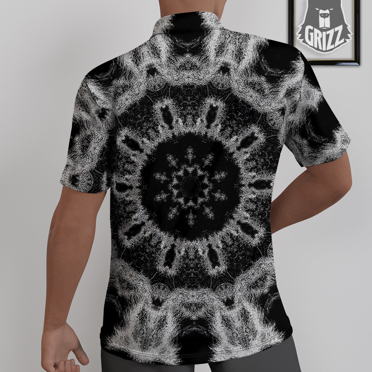 Kaleidoscope Cloud Dark Print Untucked Shirts-grizzshop