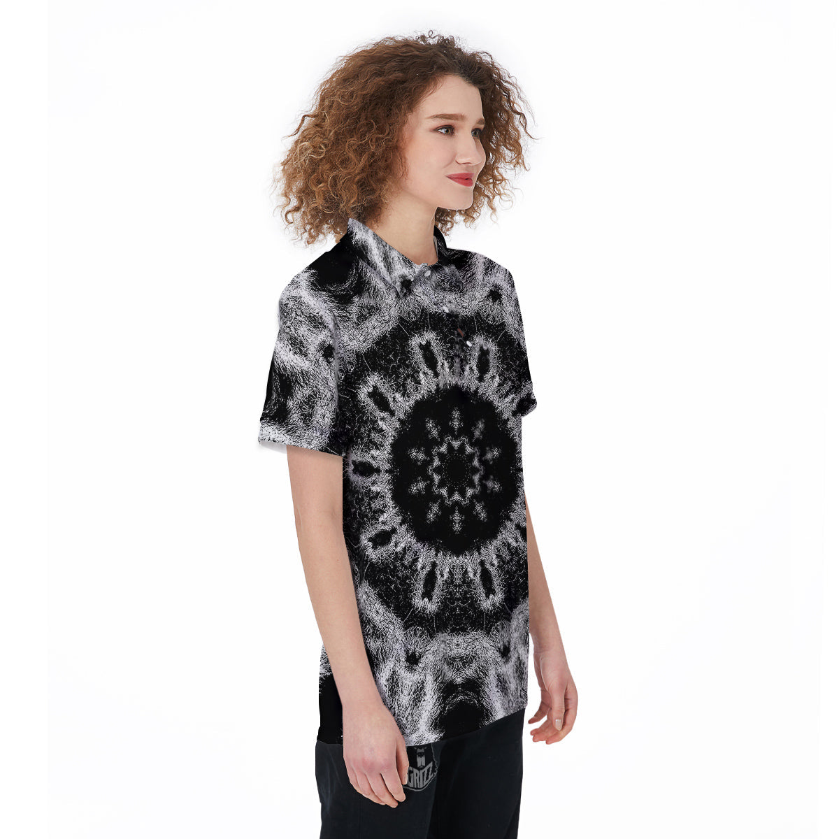 Kaleidoscope Cloud Dark Print Women's Golf Shirts-grizzshop