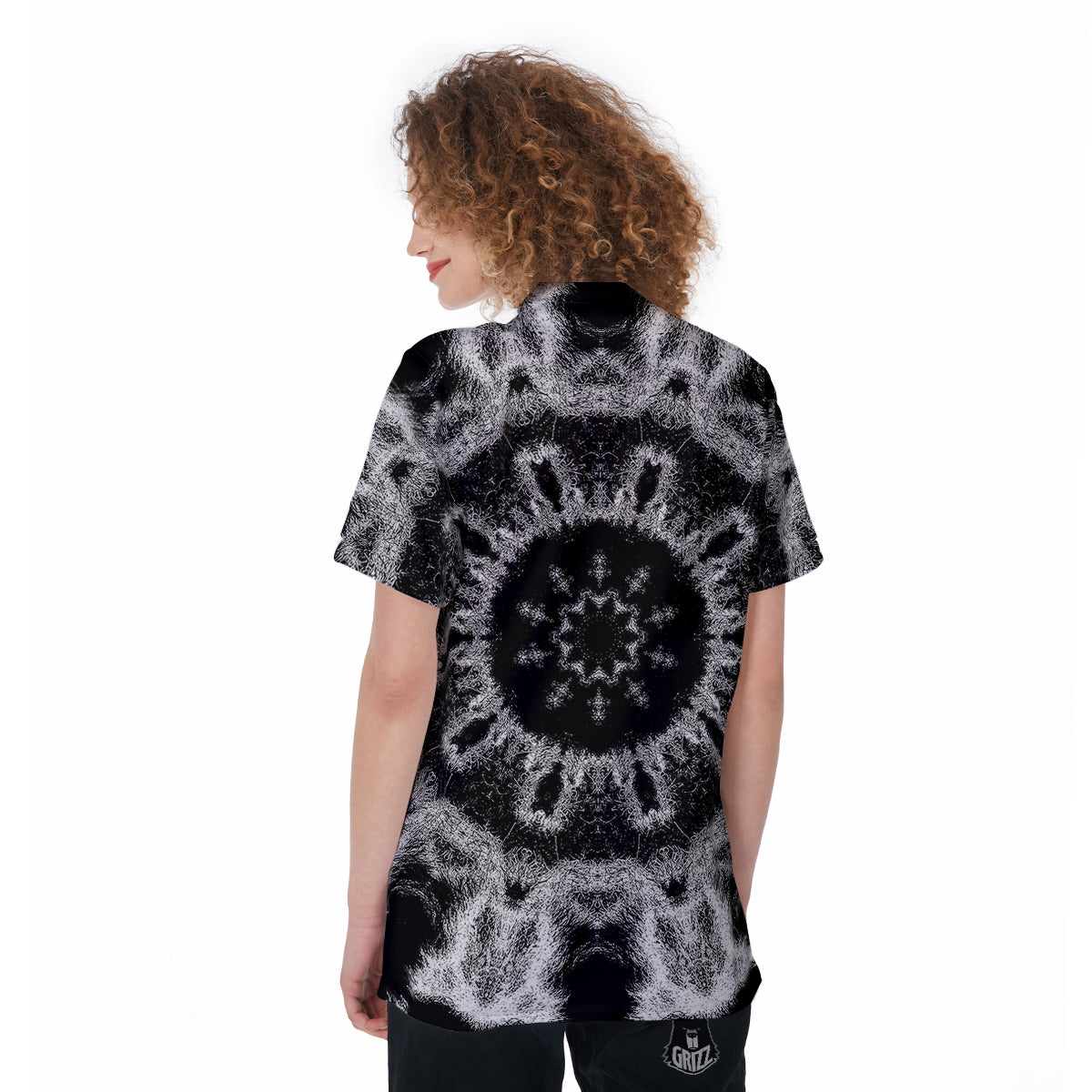 Kaleidoscope Cloud Dark Print Women's Golf Shirts-grizzshop