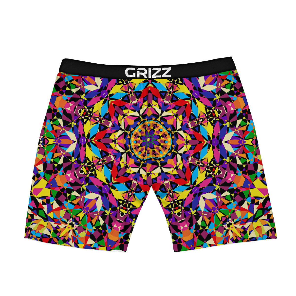 Kaleidoscope Colorful Print Boxer Briefs-grizzshop
