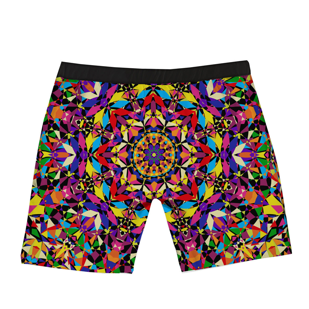 Kaleidoscope Colorful Print Boxer Briefs-grizzshop