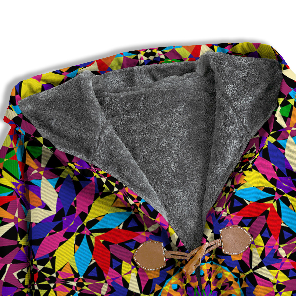 Kaleidoscope Colorful Print Men's Windbreaker Jacket-grizzshop