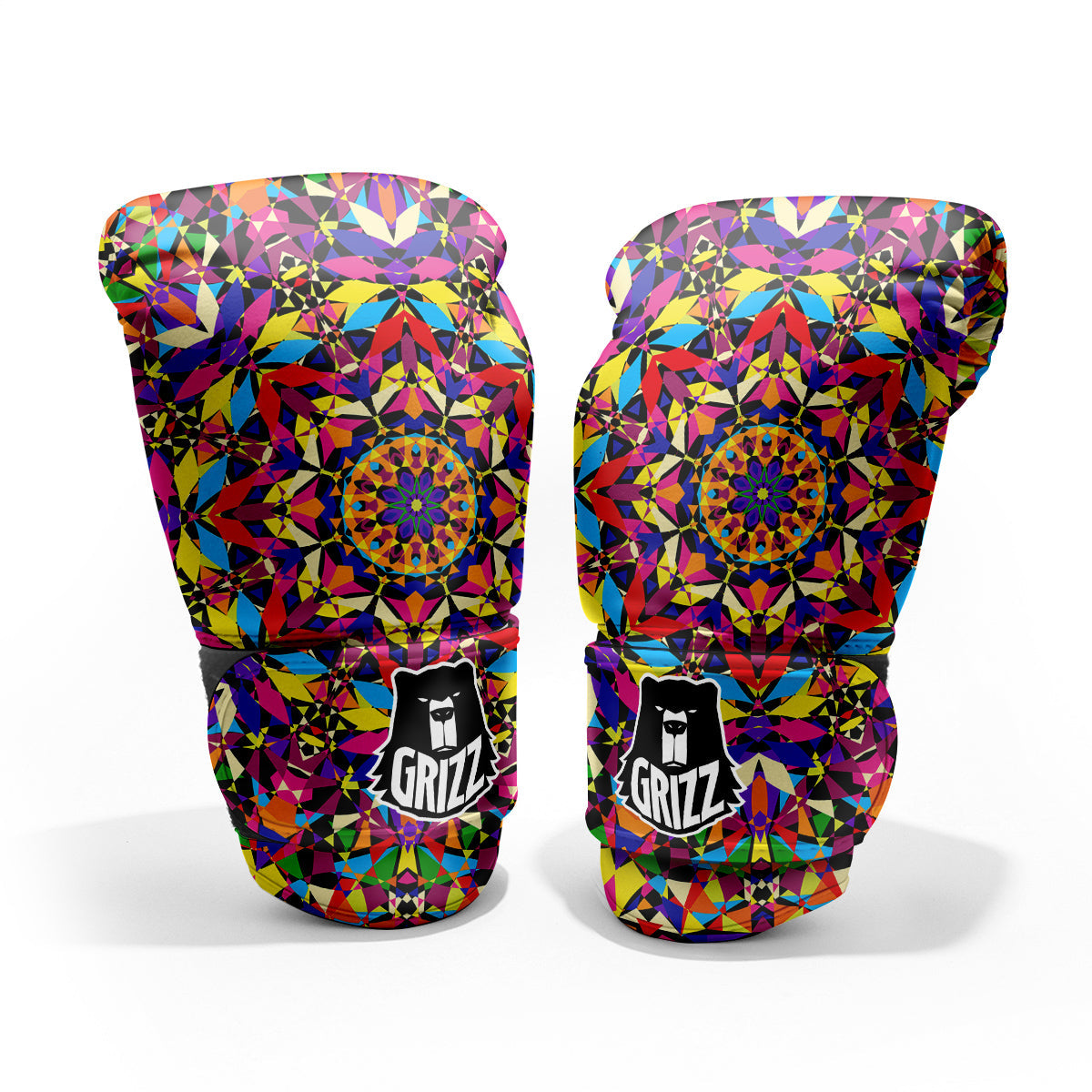 Kaleidoscope Colorful Print Pro Boxing Glove