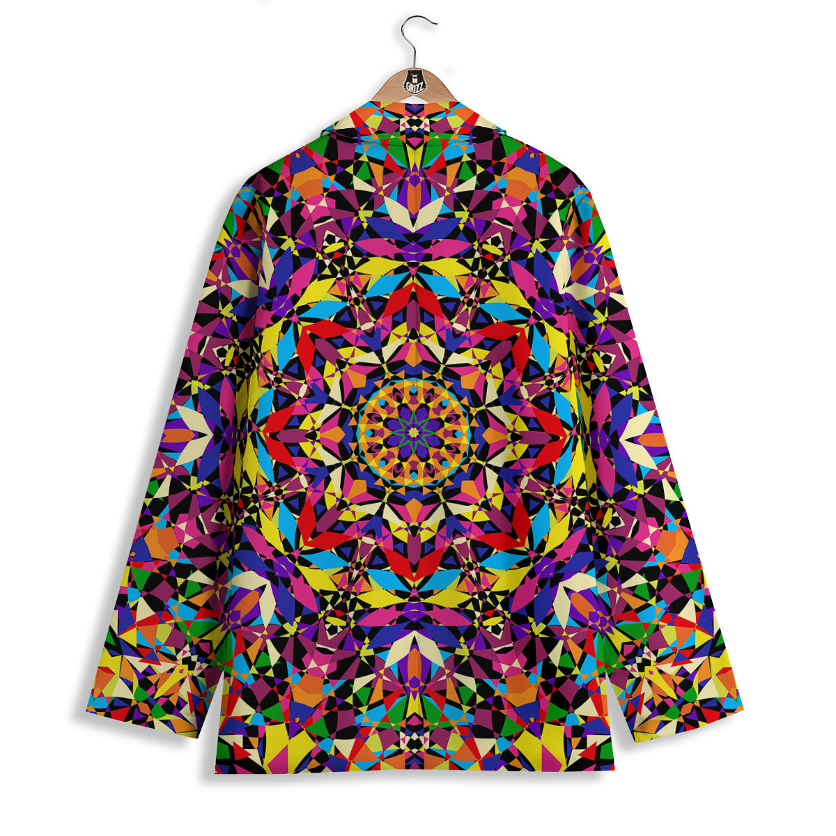 Kaleidoscope Colorful Print Women's Blazer-grizzshop