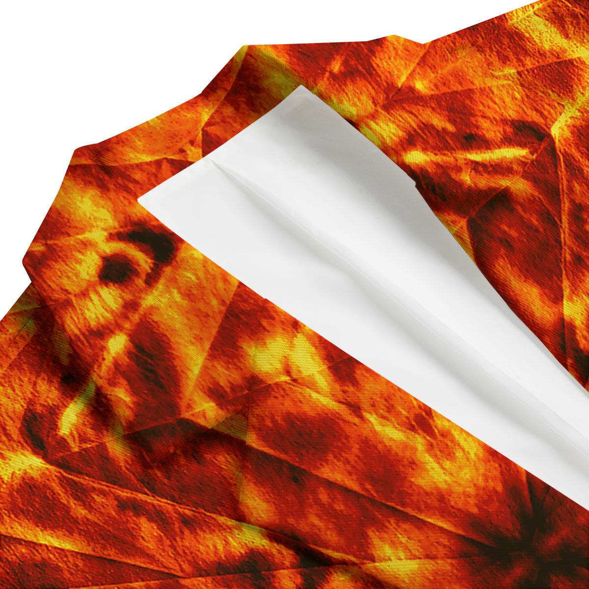 Kaleidoscope Flame Print Men's Blazer-grizzshop