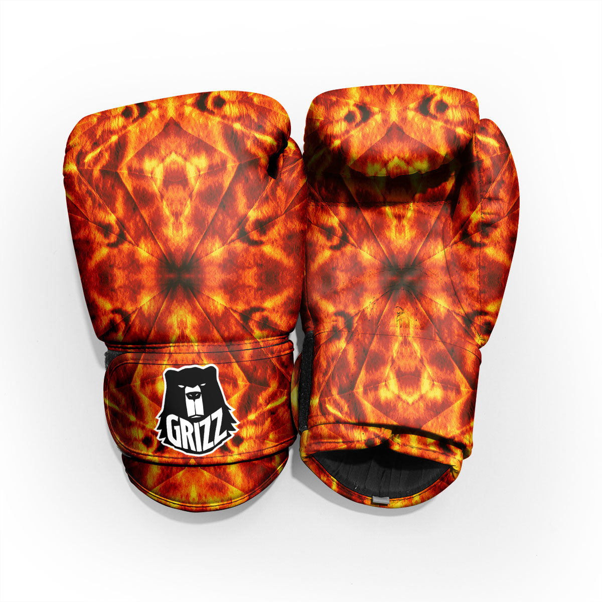 Kaleidoscope Flame Print Pro Boxing Glove