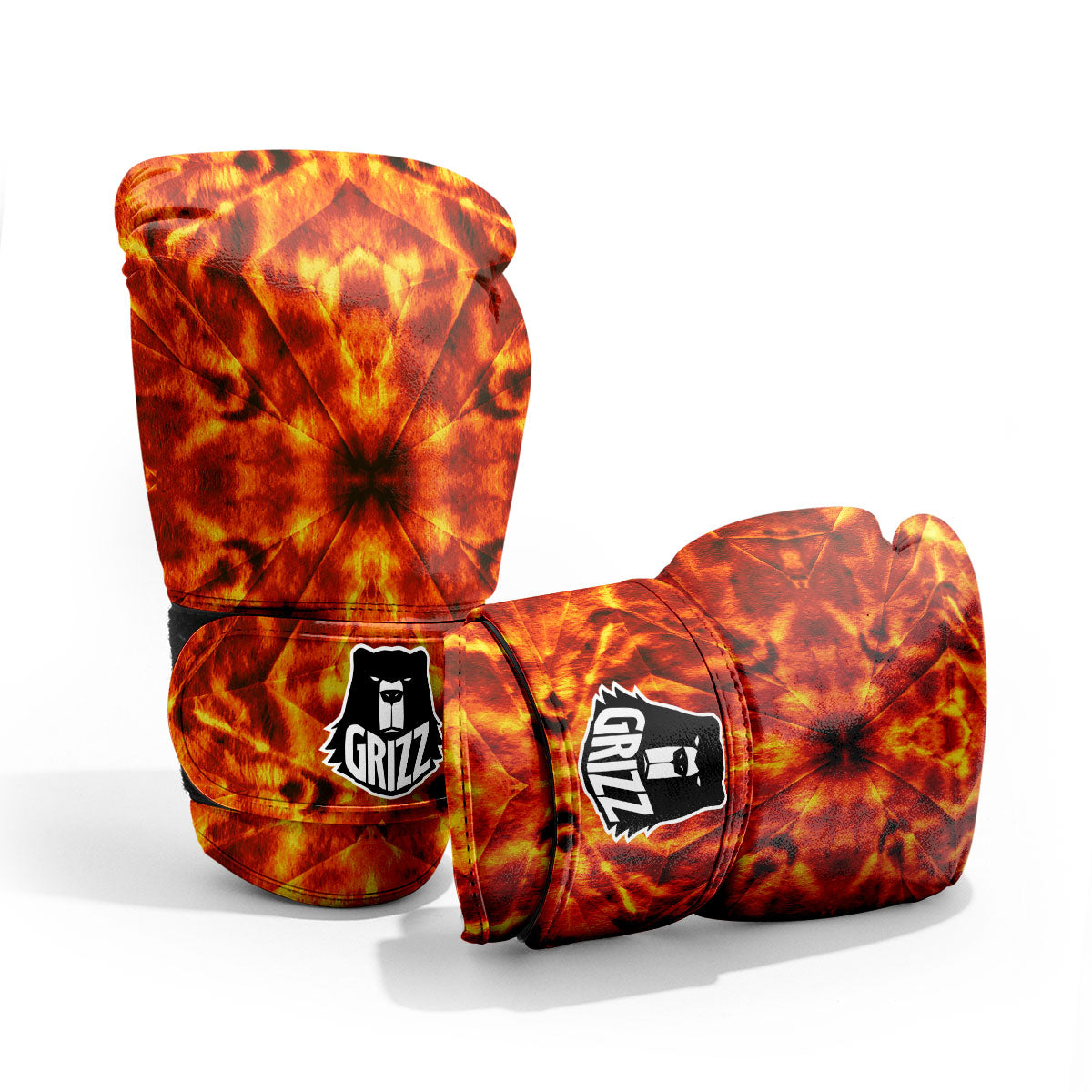 Kaleidoscope Flame Print Pro Boxing Glove