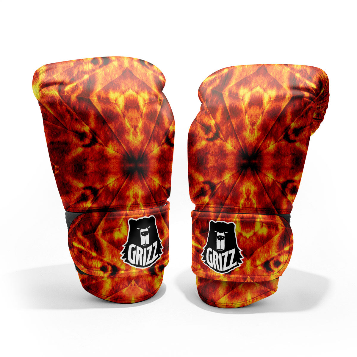 Kaleidoscope Flame Print Pro Boxing Glove