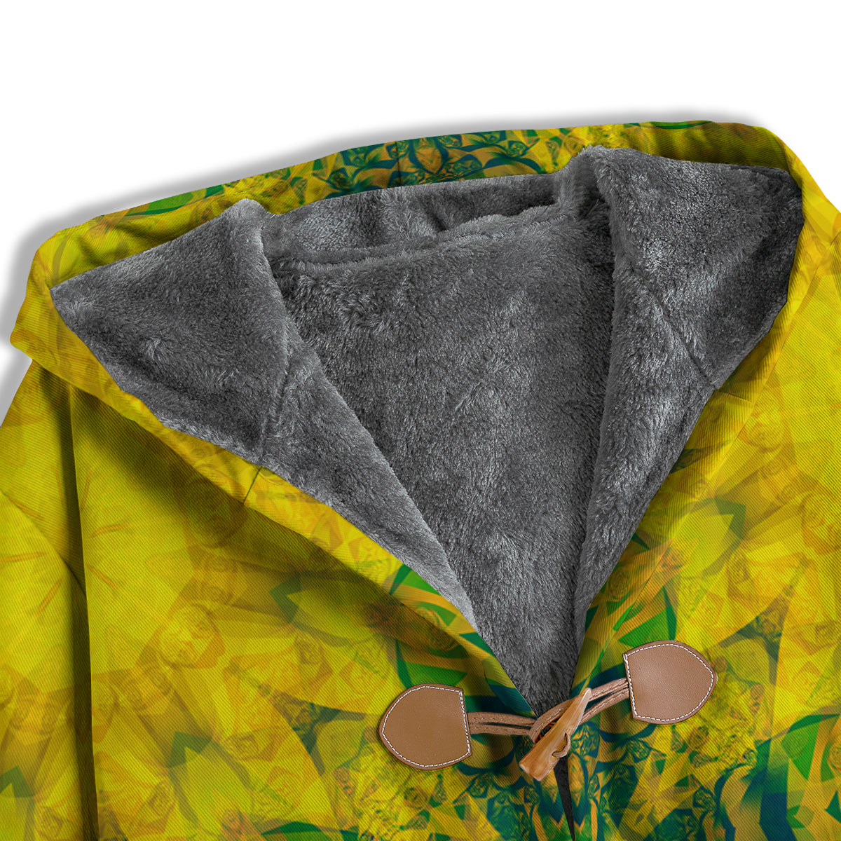 Kaleidoscope Flower Yellow Print Pattern Men's Windbreaker Jacket-grizzshop