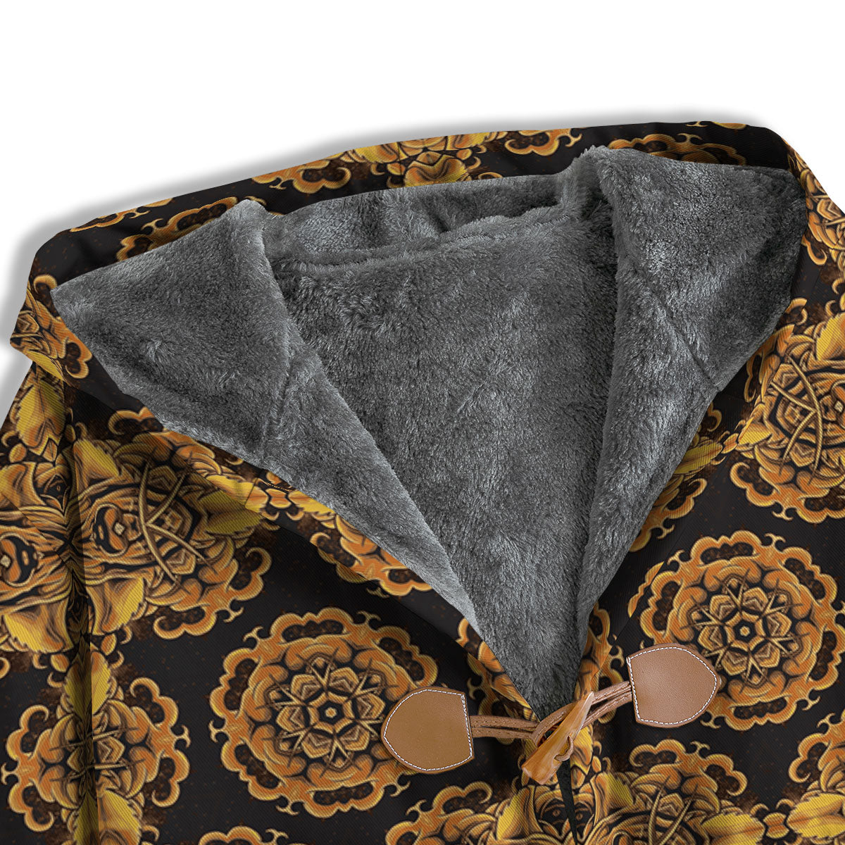 Kaleidoscope Gold Print Men's Windbreaker Jacket-grizzshop